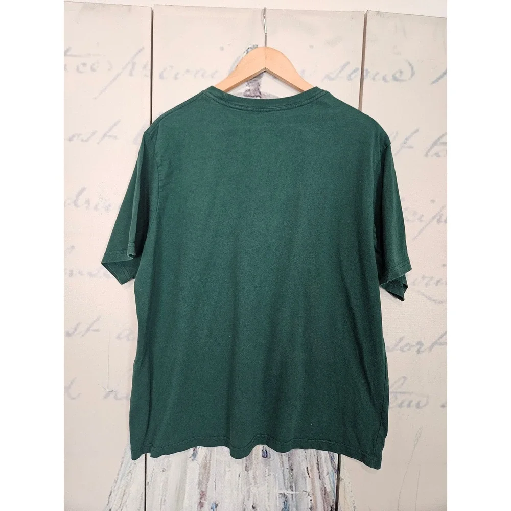 Levis T Shirt XL Green Relaxed Fit Mountain Graphic Arch Logo Short Sleeve Tee
